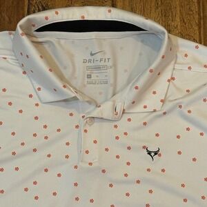 Men's Nike Dri-Fit Pin Wheel Pattern‎ Standard Fit Stretch Fabric Polo XL